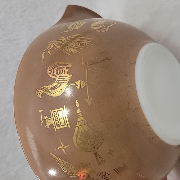 Vintage Pyrex Bowl Rooster & Eagle #444 - Picture 2 of 10